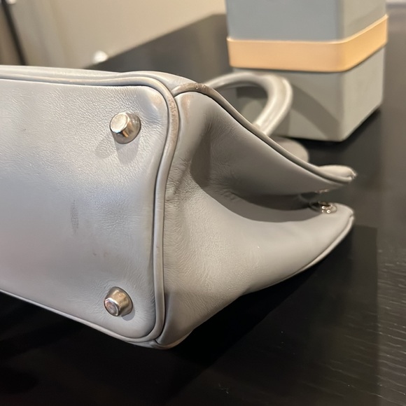 Authentic Dior Women Handbag Diorissimo Gray Leather - Picture 9 of 14